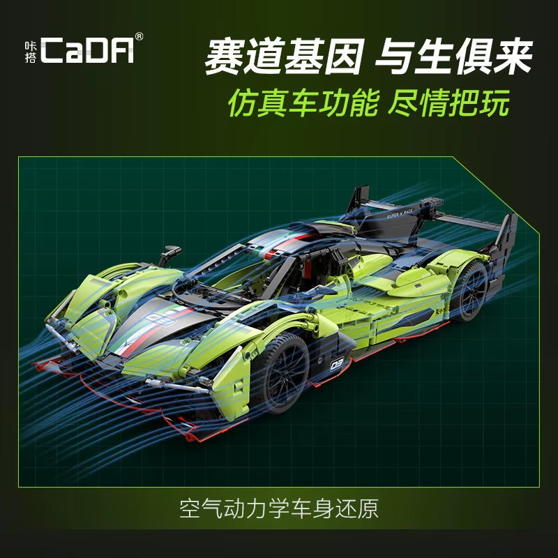 1:10 Phantom Wing City Racing Car Hypercar Building Blocks Sportscar Toy for Kids Racing Vehicle Bricks Gifts for Children Gifts