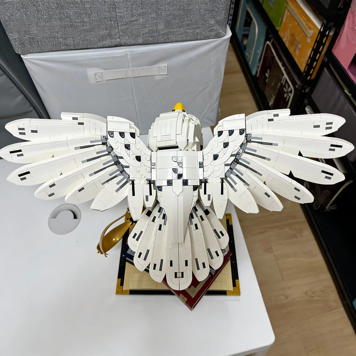 Delicate White Spreading Owl76391 Building Blocks Sets Suitable for Christmas Gifts