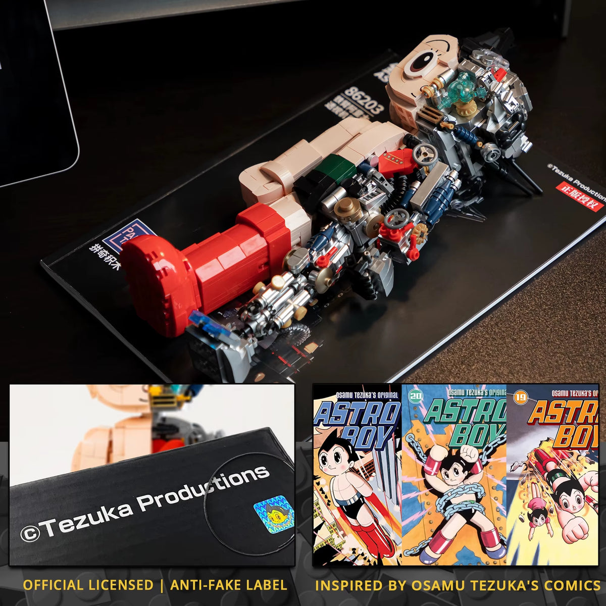 Blocks Toys Cartoon Action Figure Astro Boy Building Block Toy Action Figure Collection Model Toy Birthday Children'S Gift