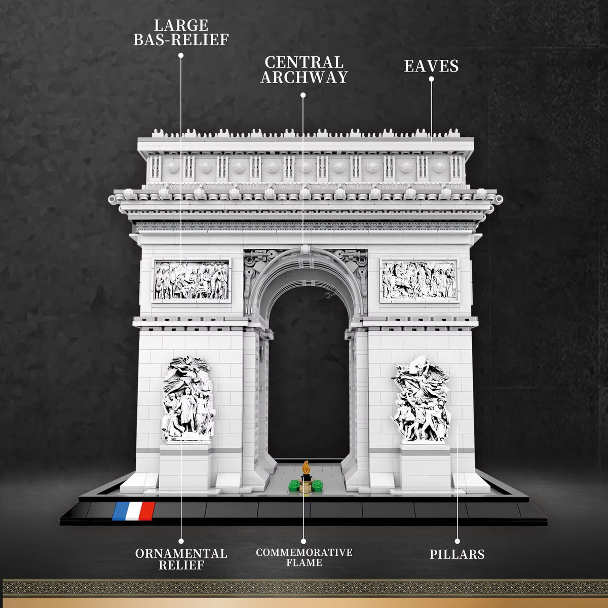 3718Pcs Building Blocks Toy MOC Arc De Triomphe Construction Bricks Model Assembling Toys for Childrens Birthday Gift Sets