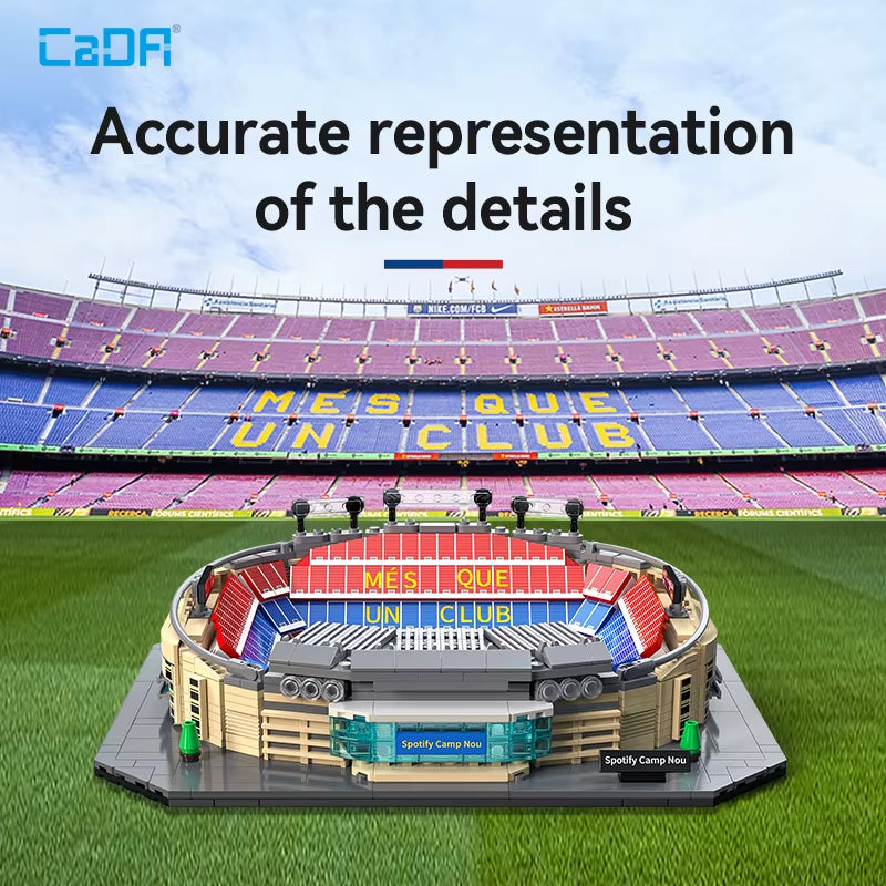 Camp Nou (Barcelona FC) Stadium Building Block Set / 728 Pieces / Collector'S Item for Football Fans & Block Enthusiasts