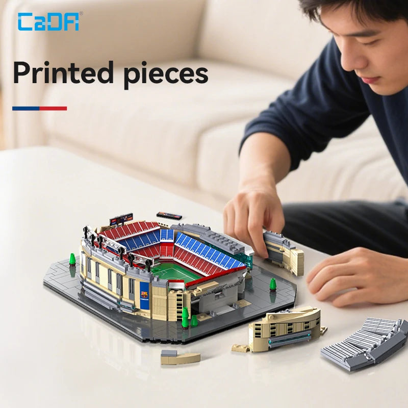 Camp Nou (Barcelona FC) Stadium Building Block Set / 728 Pieces / Collector'S Item for Football Fans & Block Enthusiasts