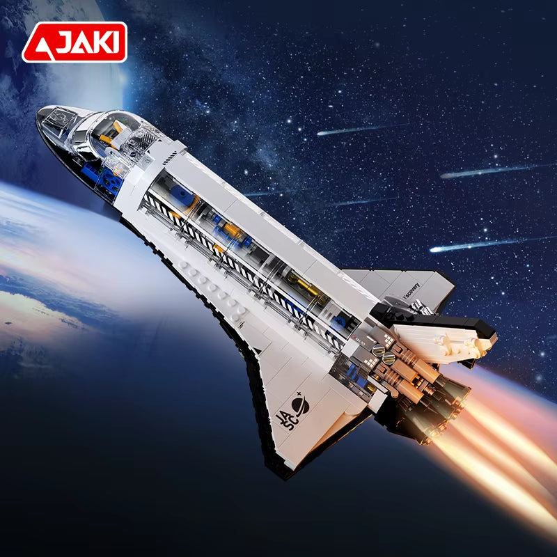 -8513 Space Rocket Space Shuttle to Explore the Moon Space Rocket Build Model Adult Children'S Building Blocks Toy