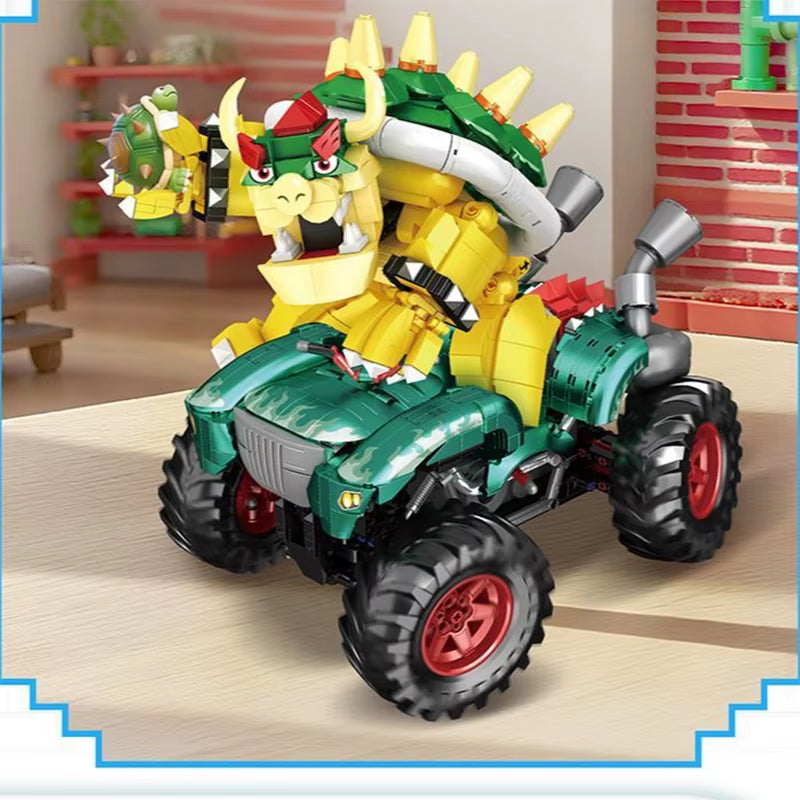 Hot Toy Mario Kart Cool Overlord Creative Building Block Model Home Decoration Children Adult Christmas Birthday Gifts 1588PCS