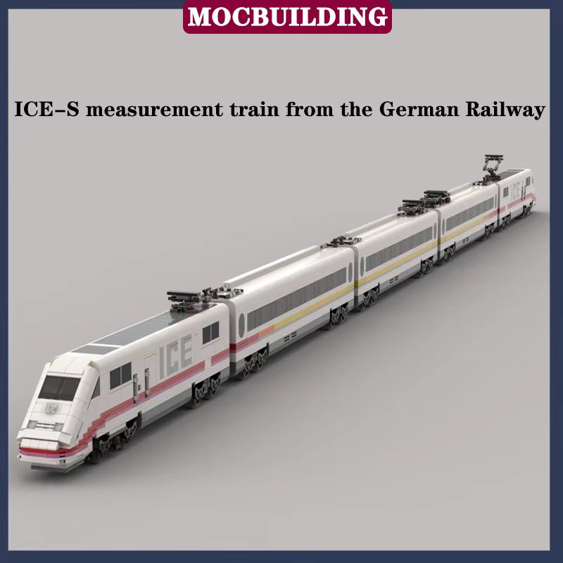 MOC Modern City Railway Station Model Building Block Assembly Street View Building Collection Series Toy Gift Set