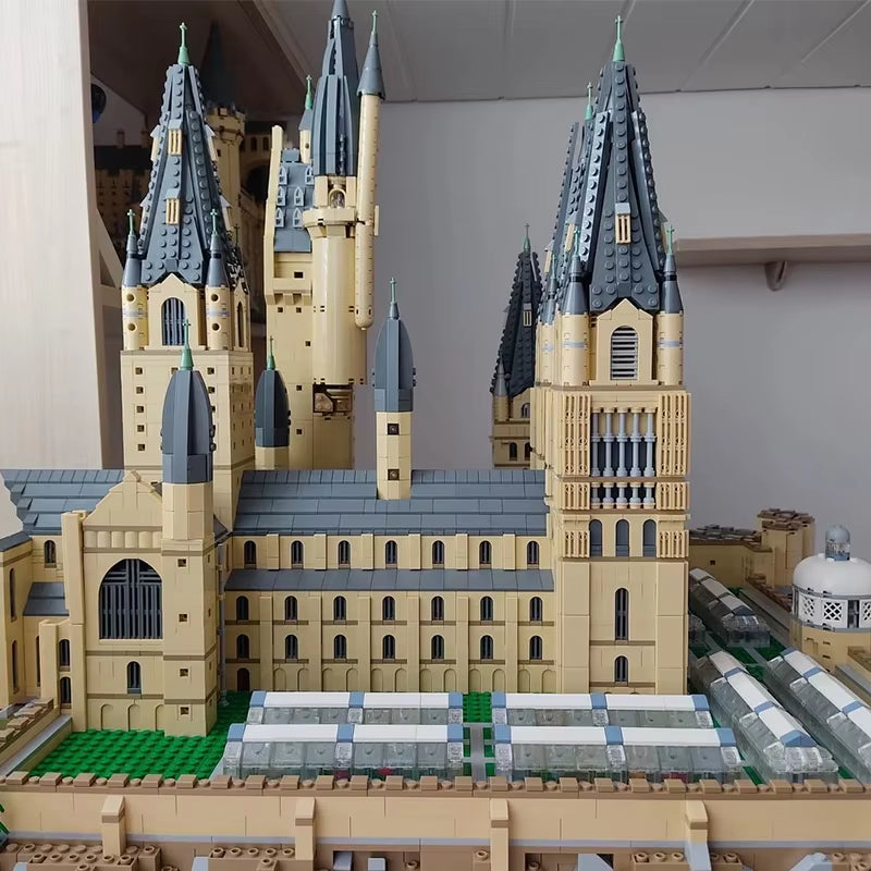19371PCS MOC Remastered Hogwartses Castle 71043 Epic Extension Harry Theme DIY Model Building Blocks Birthday Gift