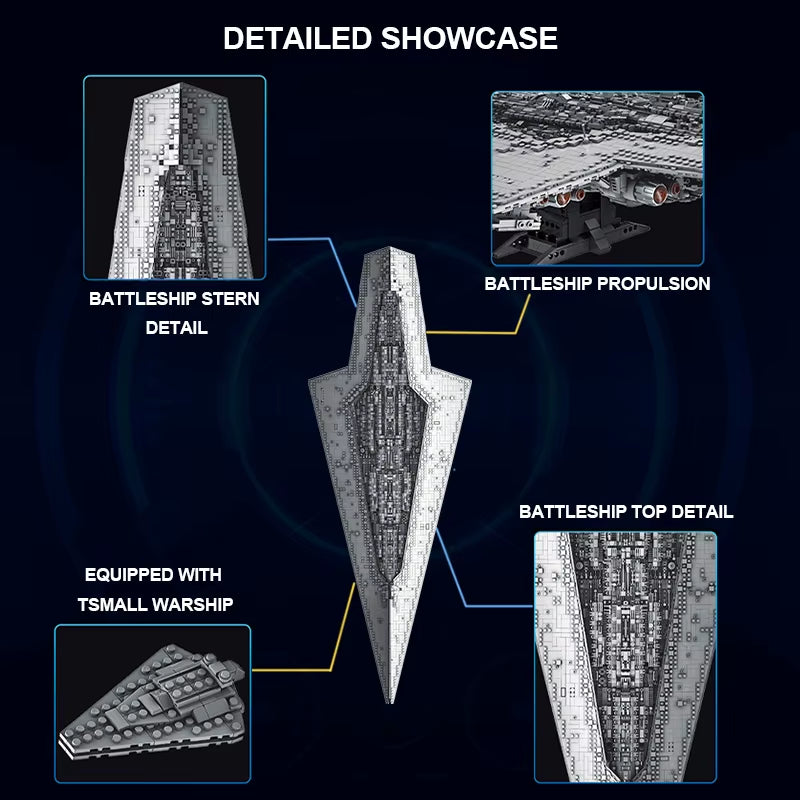 6001 Executor Class Star Dreadnought Building Set, Space Wars Toys for Kids & Adults, Ideal Christmas Gifts