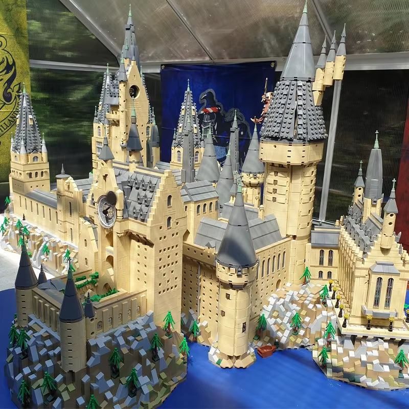 19371PCS MOC Remastered Hogwartses Castle 71043 Epic Extension Harry Theme DIY Model Building Blocks Birthday Gift