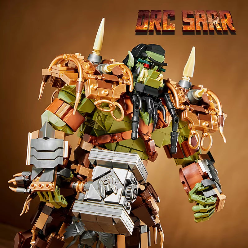 Game Series Warcraft MOC 1776Pcs ORC Thrall Figures Building Blocks Bricks Set Assemble Orcs Model Toys for Chilren Boys Gifts