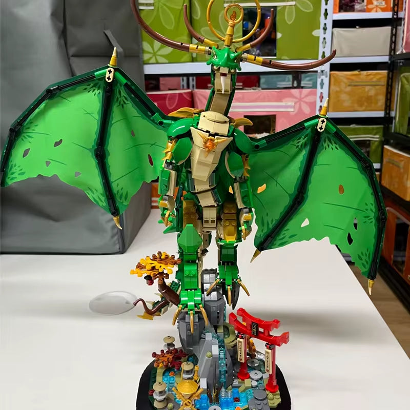 2025 New 1650Pcs Ninja Figures Wu Guards Guardian Dragon 71847 Mech Building Blocks Puzzle Model Toy Birthday Christmas Gifts