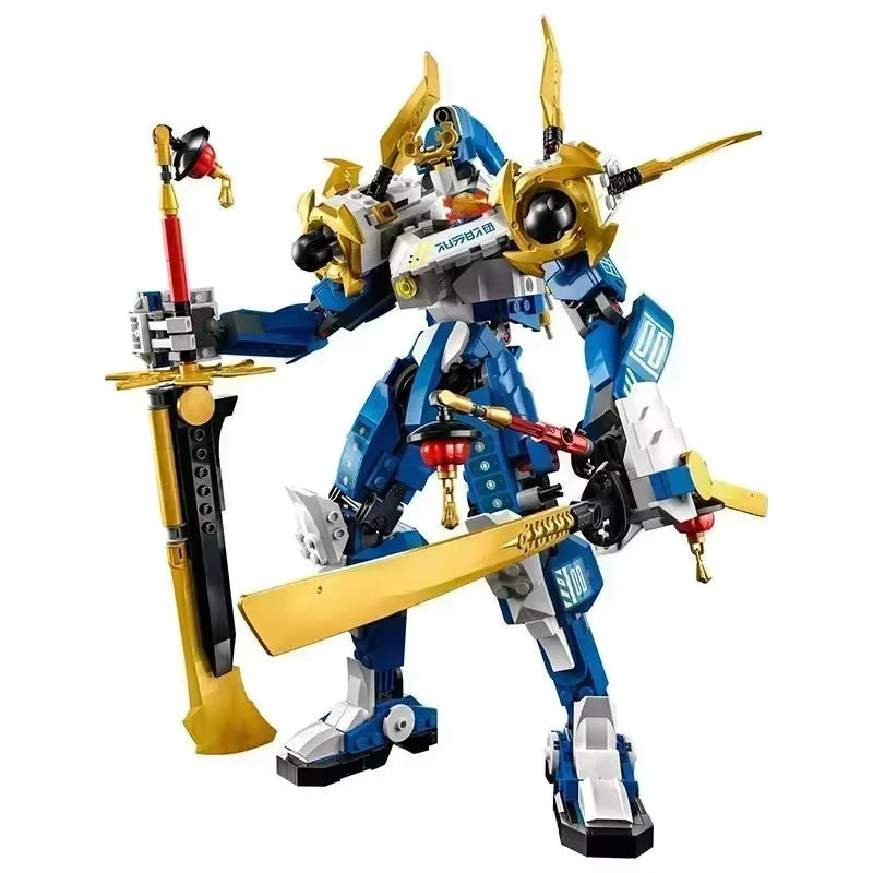 City Ninjagoed Toys Jay Walker'S Titan Mech Building Blocks Skeleton Soldier Katana Assembly Bricks Toys Gift for Adult Children