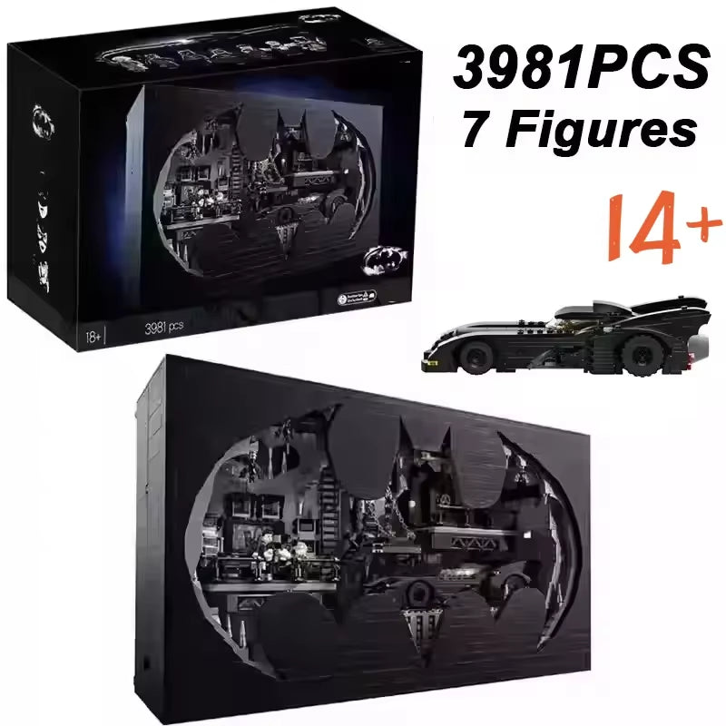 3981Pcs S0923 87075 3981Pcs 76252 Batcave Shadow Box Famous Movie Building Blocks Bricks Toys for Kids Boys Adult Birthday Gifts
