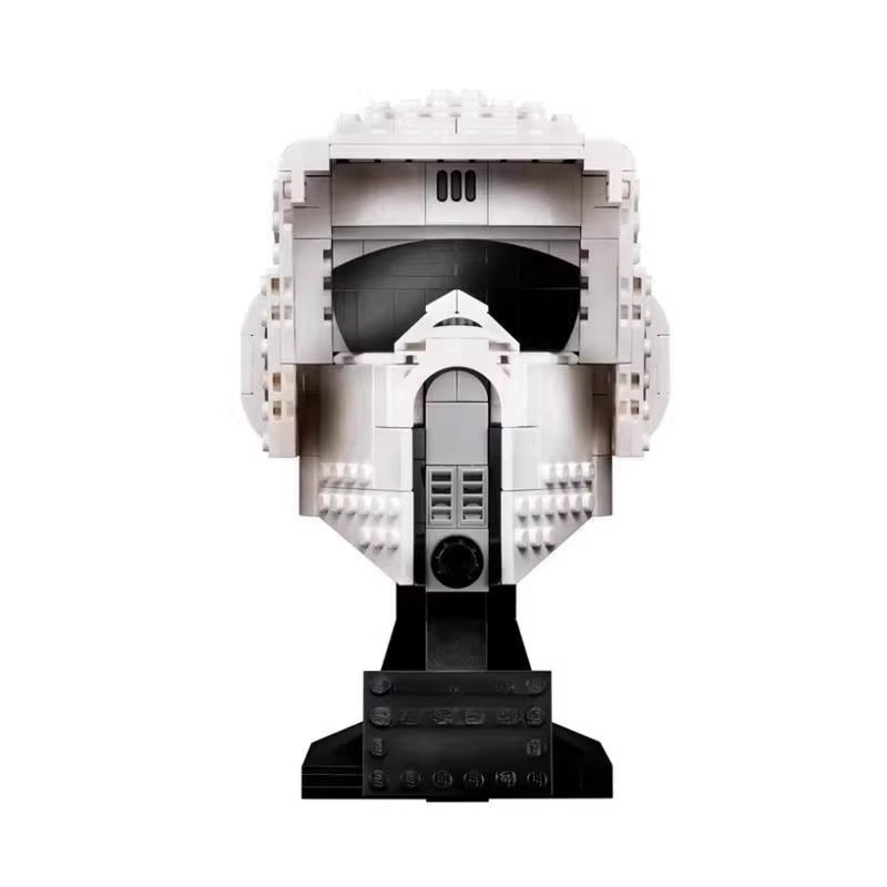 Star Wars Helmet Building Blocks Darth Vader Jango Fett AT-AT Driver Scout Troopers Head Assembly Model Mini Brick Toy for Kid