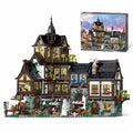 3867PCS MOC Medieval European Towns Building Blocks Street View Architecture Modular Model Assemby Toys Adults Collection Gift