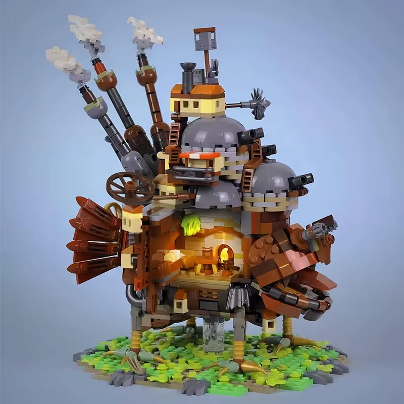 City House Ideas Movie Japan Anime Moving Castles Creative Expert Architecture Modular Building Blocks Kid Toys Gift