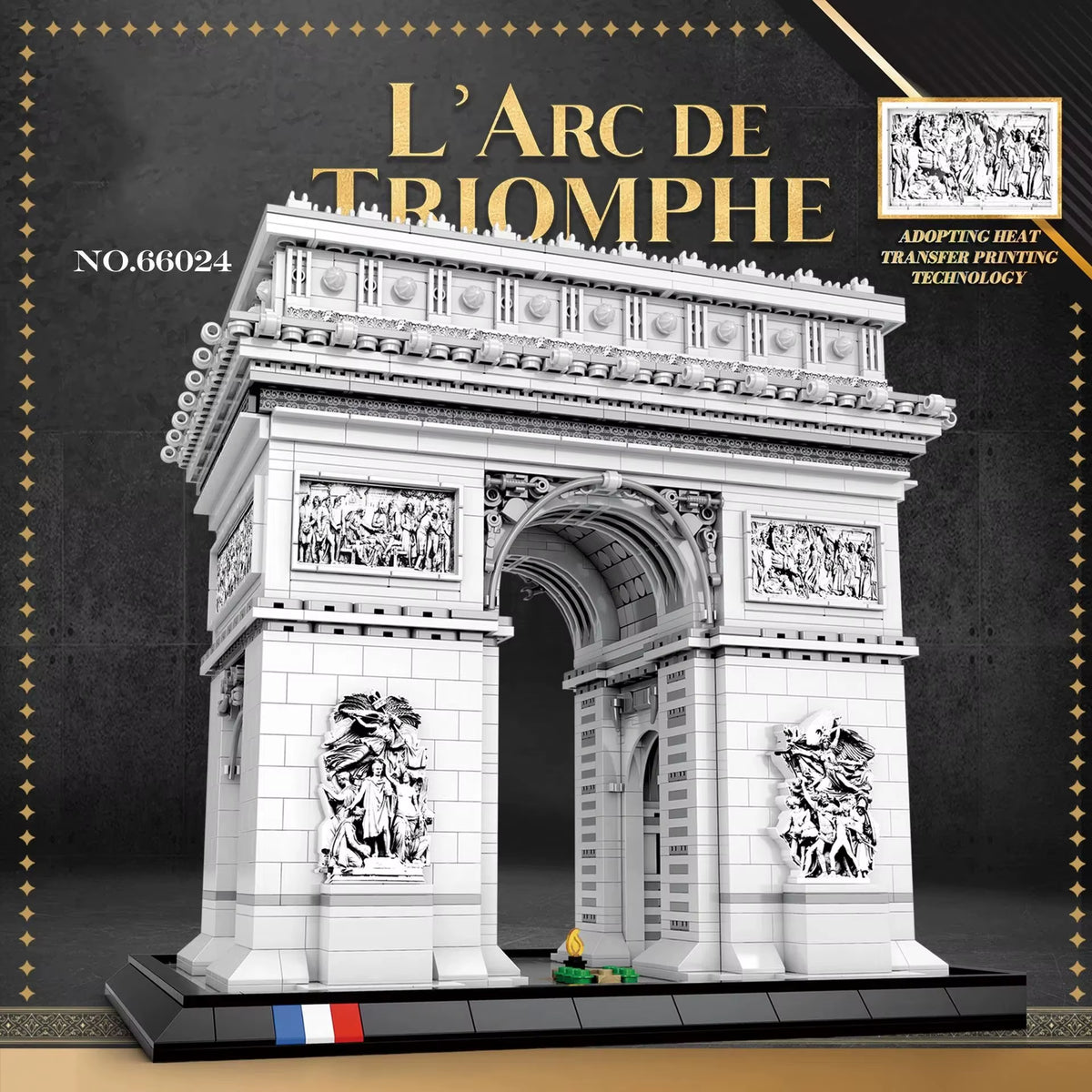 3718Pcs Building Blocks Toy MOC Arc De Triomphe Construction Bricks Model Assembling Toys for Childrens Birthday Gift Sets