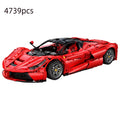 4739PCS Technical City Racing Car Hypercar Model Building Blocks Sportscar Vehicle Bricks Toys Children Kids Gifts
