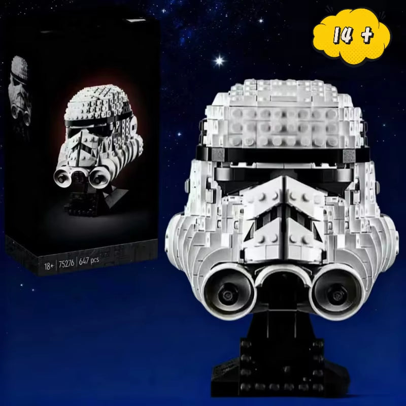 Hot in New Galaxy 647PCS Stormtrooper Helmet Building Block Model Bricks Toy for Kids Adults Christmas Birthday Gifts