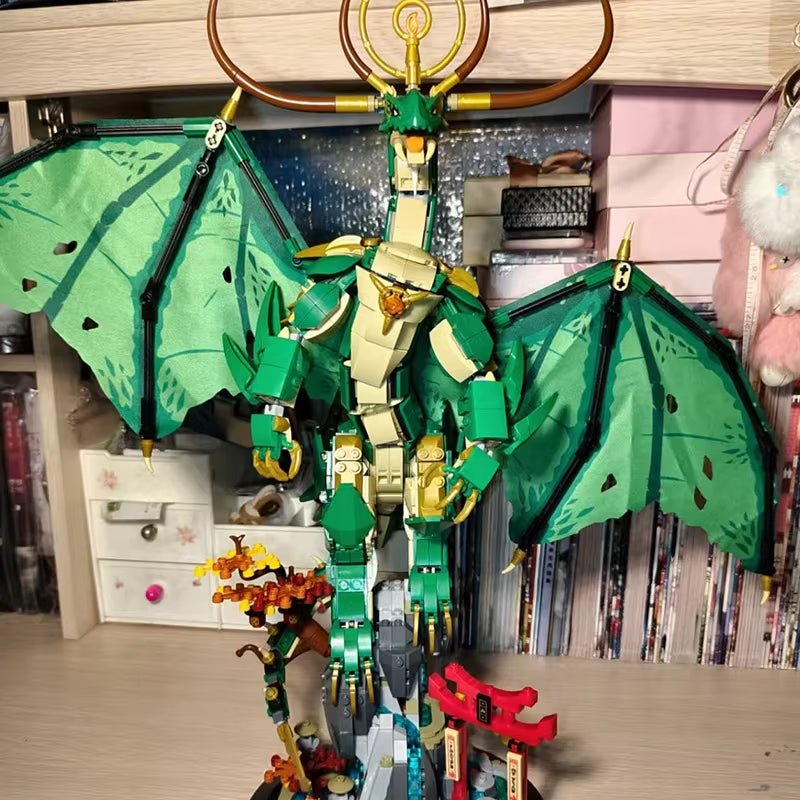 2025 New 1650Pcs Ninja Figures Wu Guards Guardian Dragon 71847 Mech Building Blocks Puzzle Model Toy Birthday Christmas Gifts
