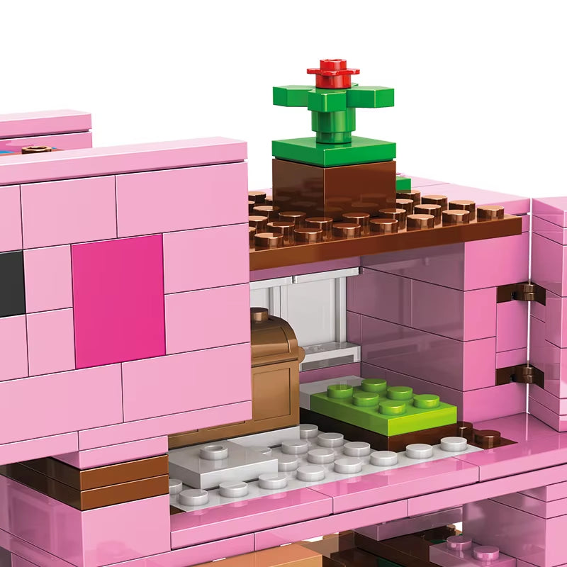 387Pcs,Piggy House, Children'S Educational Building Blocks Toy, Christmas Gift, Birthday Gift