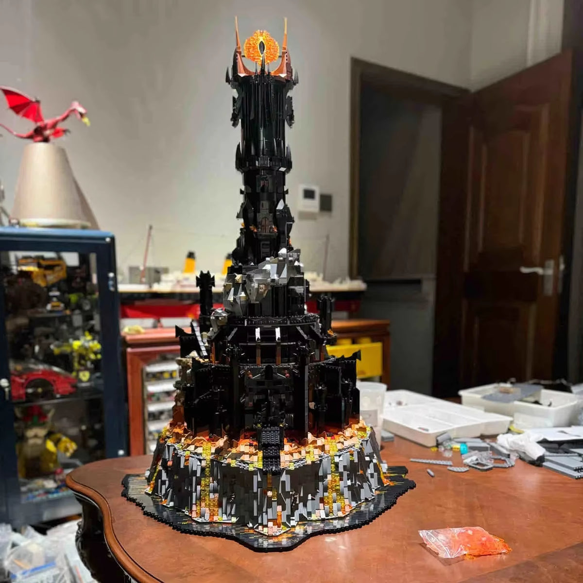 In Stock 2025 New 5471Pcs Creative 10333 Black Tower Dark Model Building Blocks Kit Bricks Toy for Boys Adult Birthday Gifts