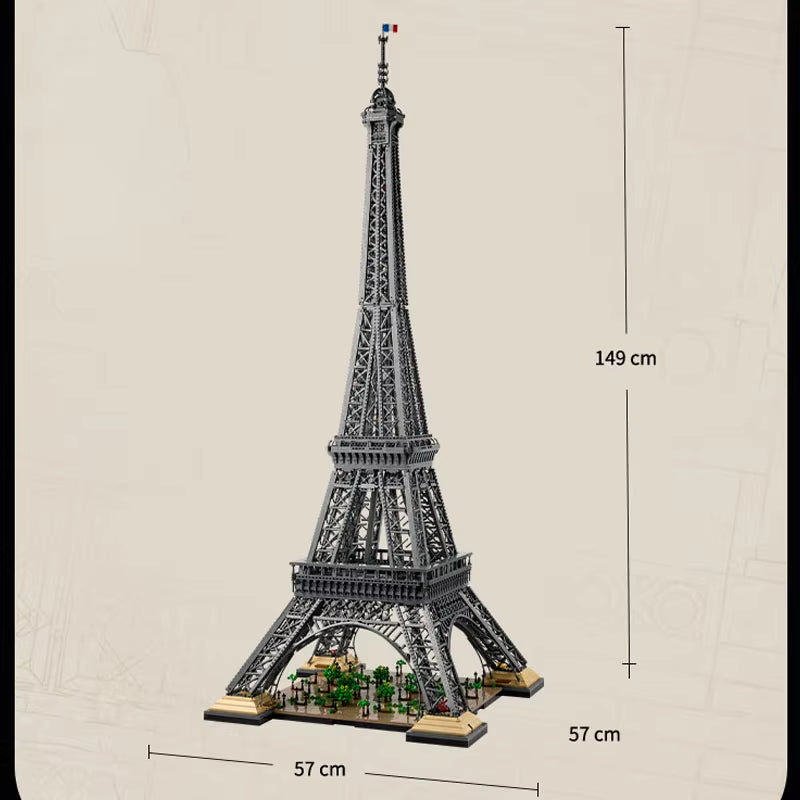 10001 Pcs Large Eiffel Tower Building Blocks Bricks Kids Birthday Christmas Gifts Toy Compatible 10307 10181 17002 in Stock