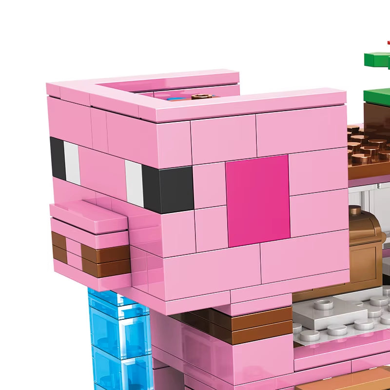 387Pcs,Piggy House, Children'S Educational Building Blocks Toy, Christmas Gift, Birthday Gift