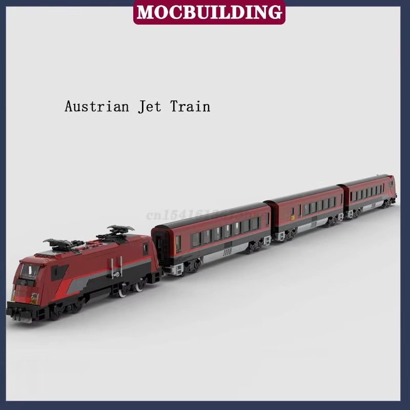 MOC Modern City Railway Station Model Building Block Assembly Street View Building Collection Series Toy Gift Set
