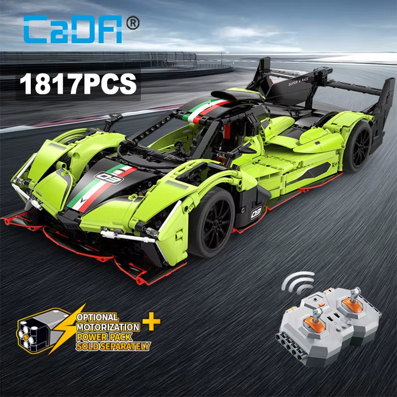 1:10 Phantom Wing City Racing Car Hypercar Building Blocks Sportscar Toy for Kids Racing Vehicle Bricks Gifts for Children Gifts
