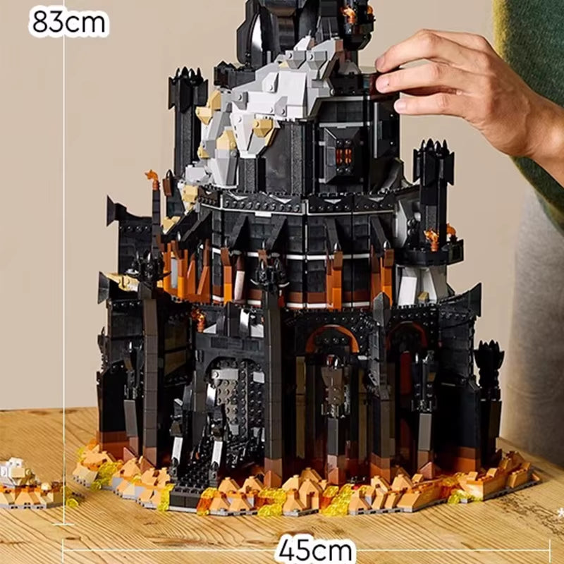 In Stock 2025 New 5471Pcs Creative 10333 Black Tower Dark Model Building Blocks Kit Bricks Toy for Boys Adult Birthday Gifts