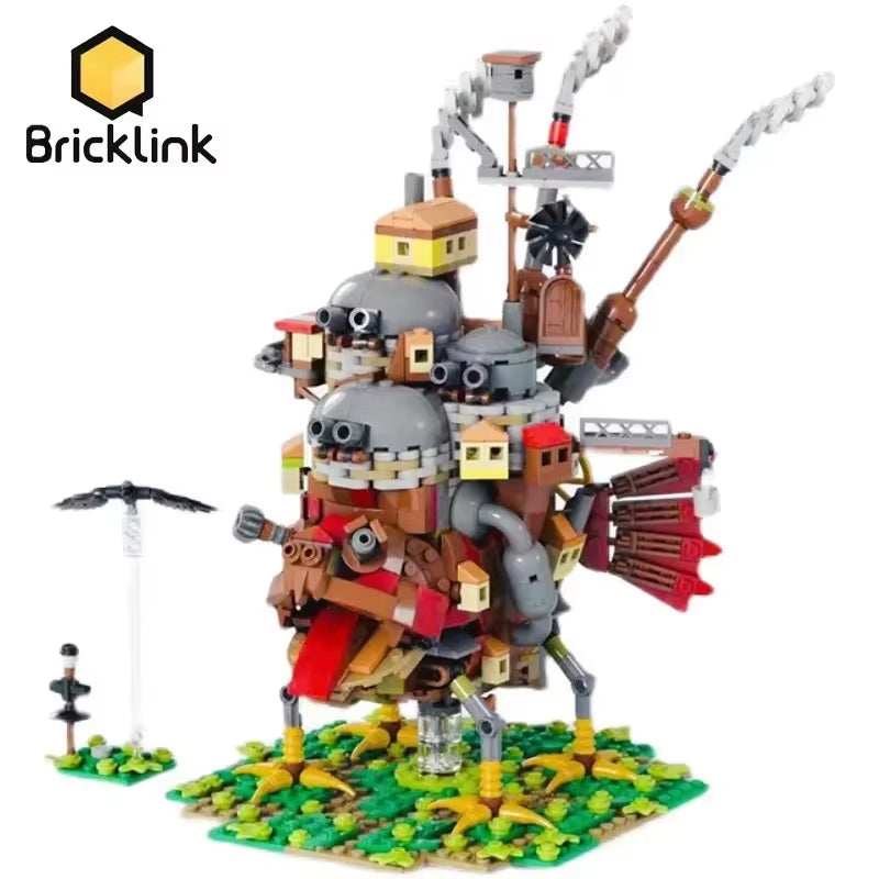 City House Ideas Movie Japan Anime Moving Castles Creative Expert Architecture Modular Building Blocks Kid Toys Gift