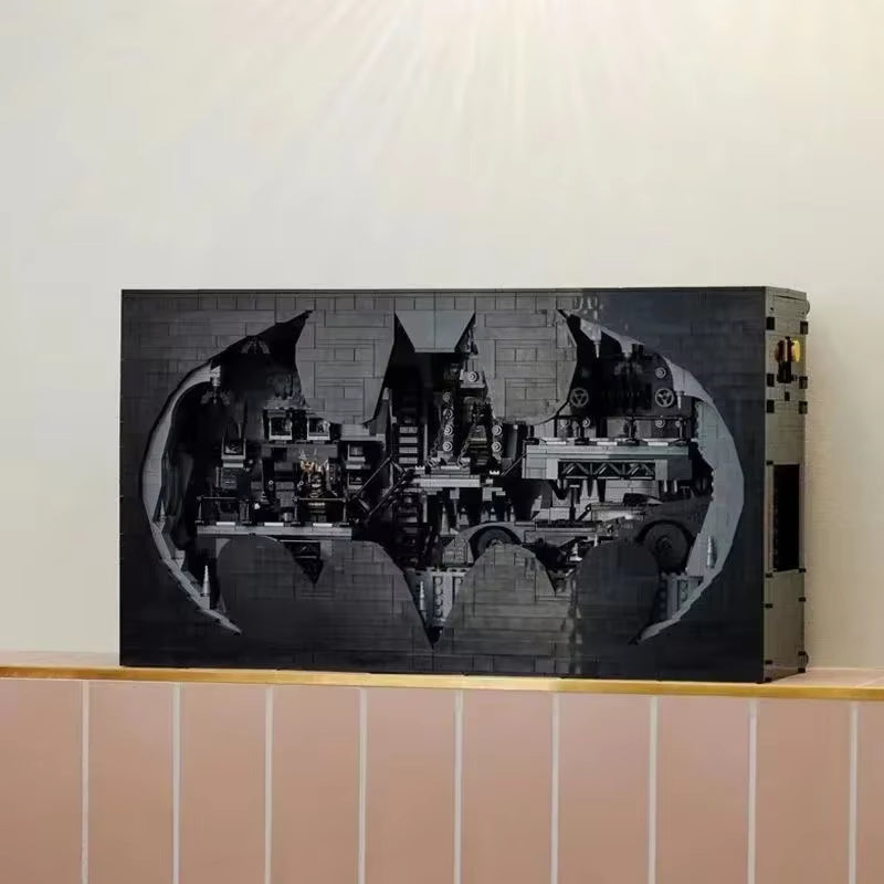 3981Pcs S0923 87075 3981Pcs 76252 Batcave Shadow Box Famous Movie Building Blocks Bricks Toys for Kids Boys Adult Birthday Gifts