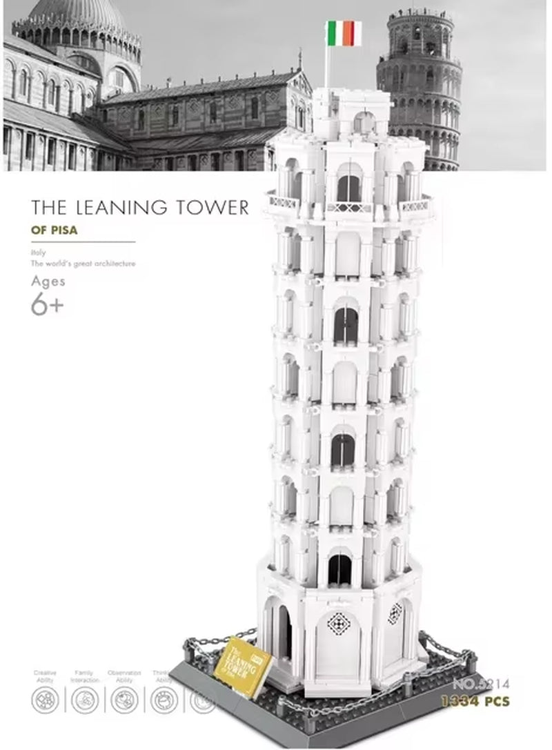 MOC World Famous Architecture Edifice Opera House Building Blocks Villa Savoye Bridge Tower Toy Children Birthday Christmas Gift