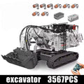 MOULD KING 17067 Technical Car Toys the APP&RC Motorized 6060 Crawler Excavator Building Block Assembly Truck Brick Kids Gifts