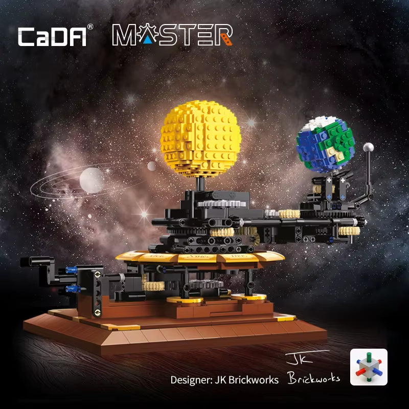 865PCS City Solar System Earth and Sun Clock Building Blocks Science Experiment Education Bricks Toys Boys Gifts