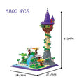 Rapunzel Castle Snow White Castle Puzzle Assembled Building Blocks Children'S Birthday Toy Gift 43187 41156 Frozen