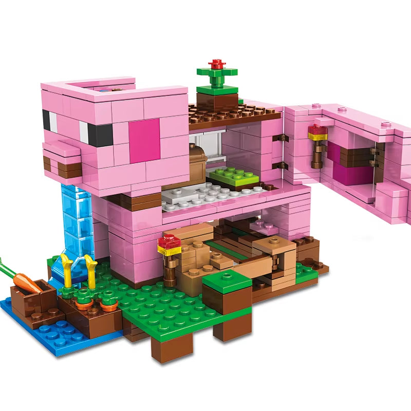 387Pcs,Piggy House, Children'S Educational Building Blocks Toy, Christmas Gift, Birthday Gift