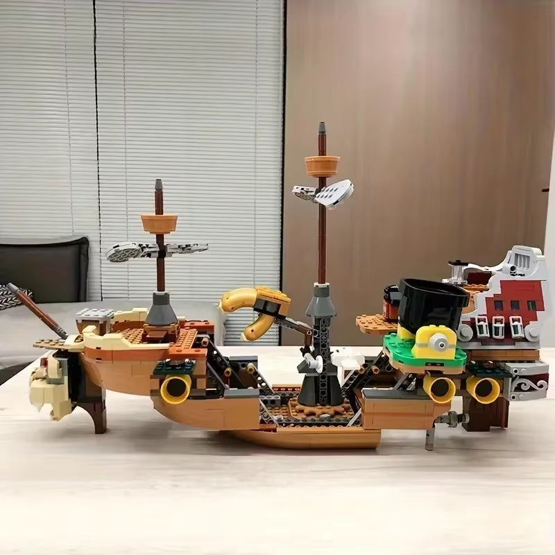 Compatible MOC Sets Super Bros. Game Series 71391 Bowser Spaceship Model Marioed Building Blocks Children'S Toys Assembling Gift