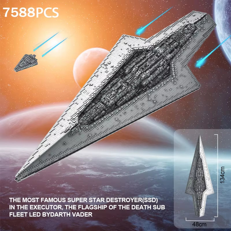 6001 Executor Class Star Dreadnought Building Set, Space Wars Toys for Kids & Adults, Ideal Christmas Gifts