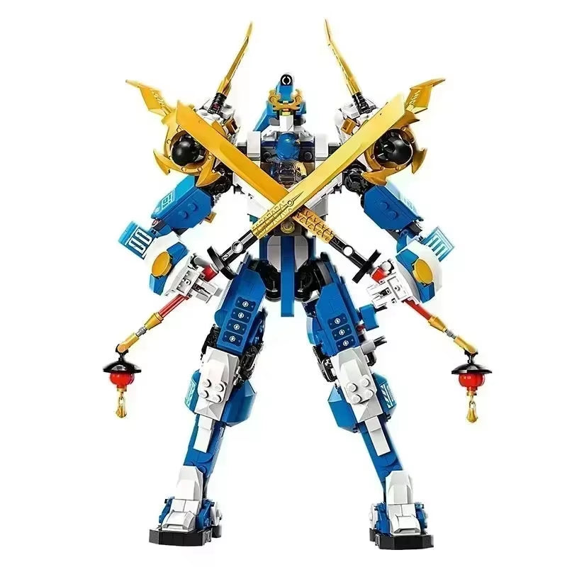 City Ninjagoed Toys Jay Walker'S Titan Mech Building Blocks Skeleton Soldier Katana Assembly Bricks Toys Gift for Adult Children