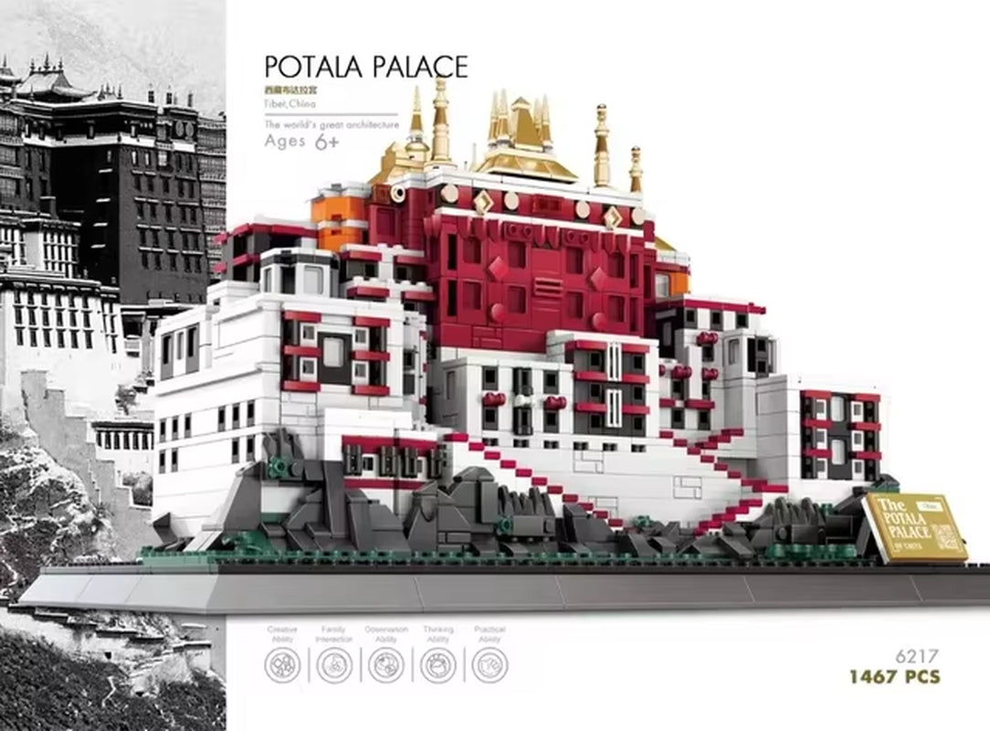 MOC World Famous Architecture Edifice Opera House Building Blocks Villa Savoye Bridge Tower Toy Children Birthday Christmas Gift