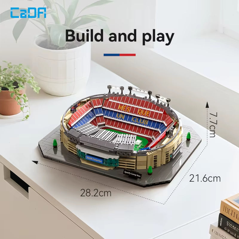 Camp Nou (Barcelona FC) Stadium Building Block Set / 728 Pieces / Collector'S Item for Football Fans & Block Enthusiasts