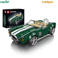 Mould King 10228 AC Cobra Building Blocks Classic Convertible Sports Car Retro Vintage Car Model Desktop Ornament Kids Toys Gift