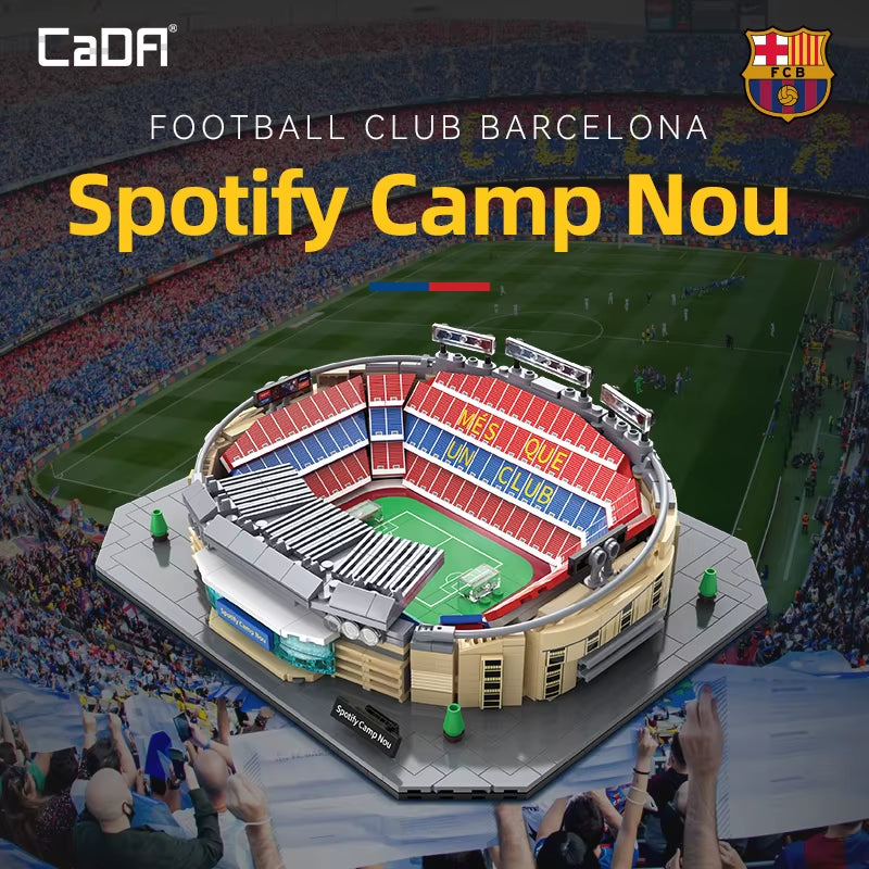 Camp Nou (Barcelona FC) Stadium Building Block Set / 728 Pieces / Collector'S Item for Football Fans & Block Enthusiasts