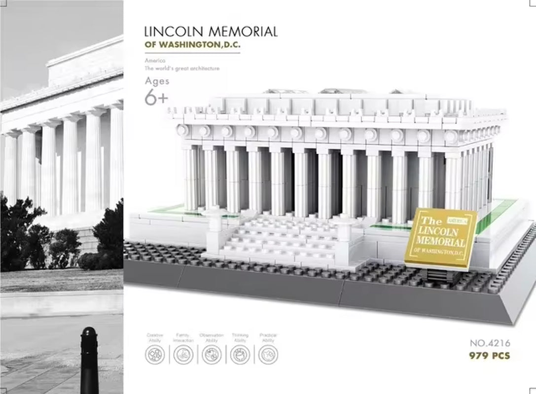 MOC World Famous Architecture Edifice Opera House Building Blocks Villa Savoye Bridge Tower Toy Children Birthday Christmas Gift