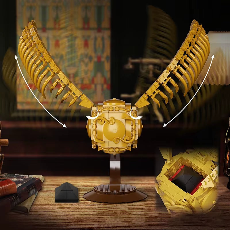 Golden Snitch Building Blocks Harry Potter Quidditch MOC Building Toys Gifts for Kid Adult Room Ornament Classic Moive Brick Set