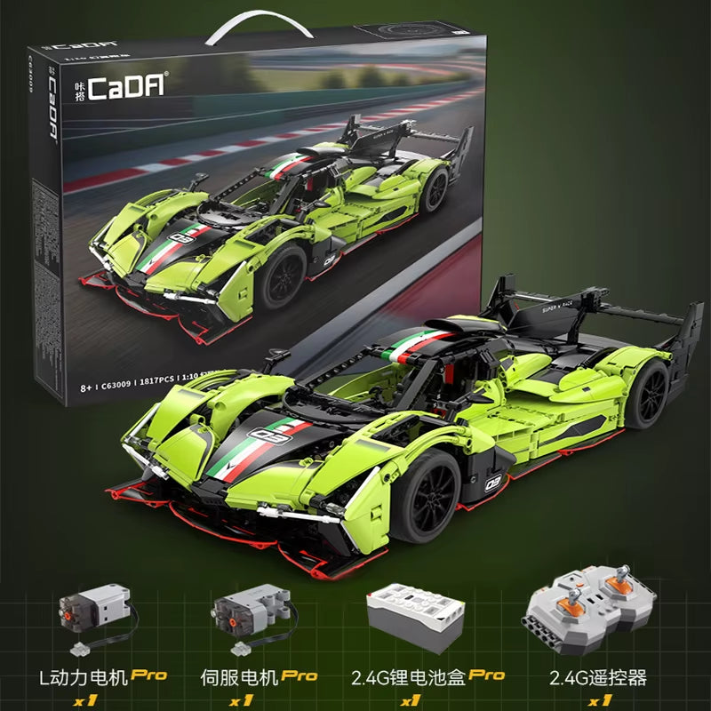 1:10 Phantom Wing City Racing Car Hypercar Building Blocks Sportscar Toy for Kids Racing Vehicle Bricks Gifts for Children Gifts