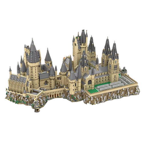 19371PCS MOC Remastered Hogwartses Castle 71043 Epic Extension Harry Theme DIY Model Building Blocks Birthday Gift