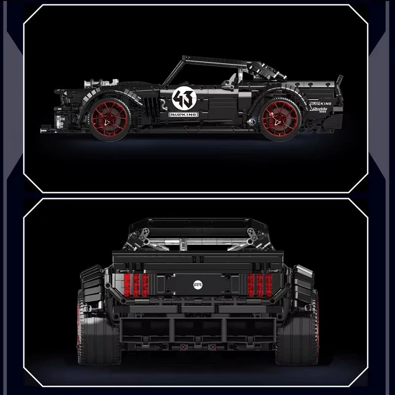 MOULD KING 13108 Technical Mustang Hoonicorn Sport Car Model Building Blocks Technology Racing Car Toy for Boys and Adults