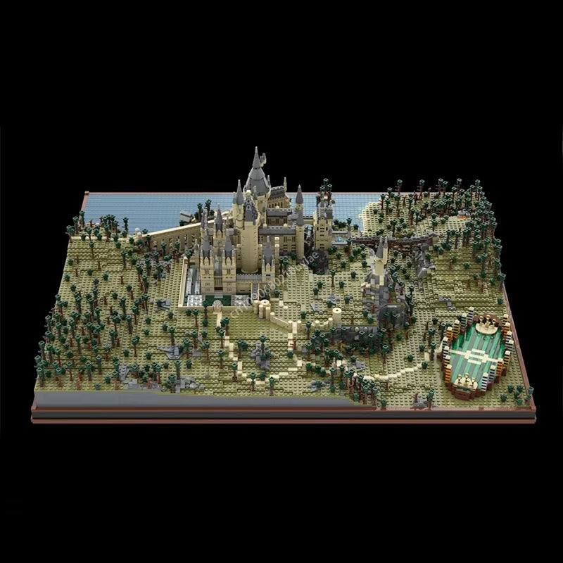 14880Pcs Moc Customize Hogwarts Castle-The Definitive Version Modular Building Blocks Creative Assembly Bricks Toy S Present